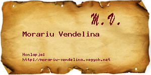 Morariu Vendelina névjegykártya